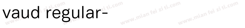 vaud regular字体转换